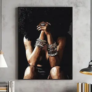 Black Woman Wall Art, Culture , Black Girl Print,  Black Woman,  Black Girl Decor, Frameless Poster
