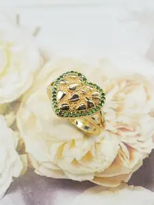 Women's Fashion Elegant Irregular Design Heart-Shaped Ring, Daily Party Jewelry Gift, Christmas Thanksgiving Present