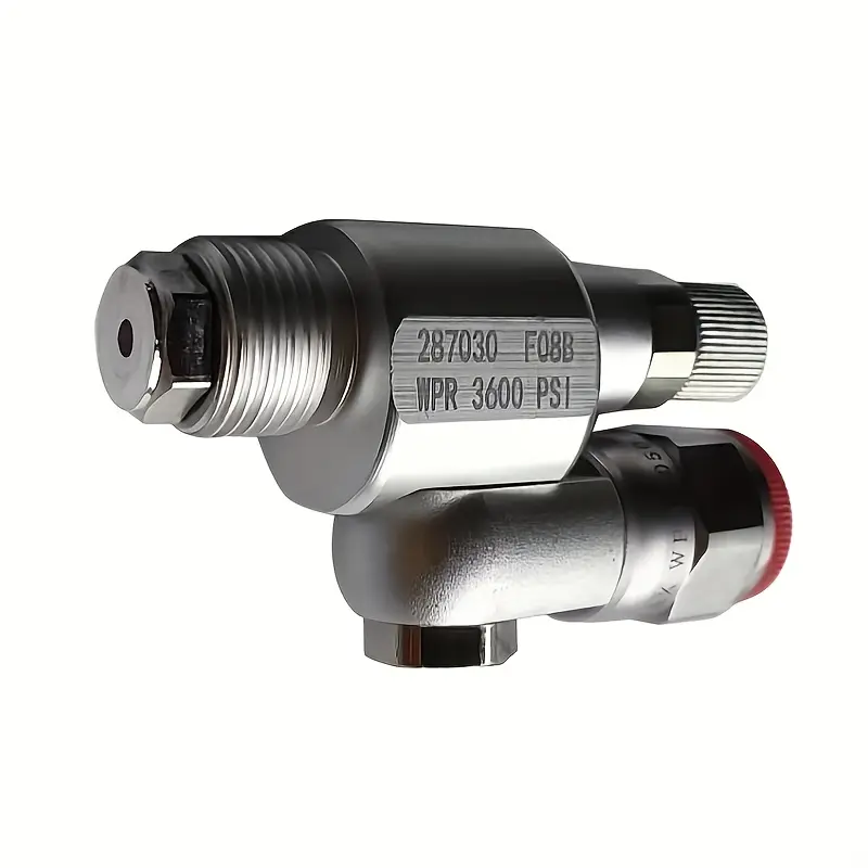 287030 Clean Shot Shut-off Valve Swivel Joint, Thread Spray Gun Paint Sprayer Adapter, Airless Spray Painting 7/8-Inch 180 Degree Rotation With Control Valve, for High Pressure Airless Paint Spray Gun Swivel Joint, Threaded Adapter, Heavy Duty, Durable