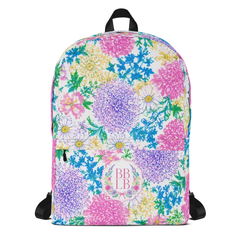 Harbor Blooms Functional Designer Backpack by BBLB, Luggage & Bags Category Daily Use Bag
