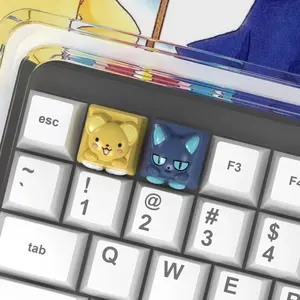 Diy New Card Captor Cerberus Cute Mechanical Keyboard Keycap Cross Shaft Card Customized Mechanical Keyboard Keycap Gift Toys