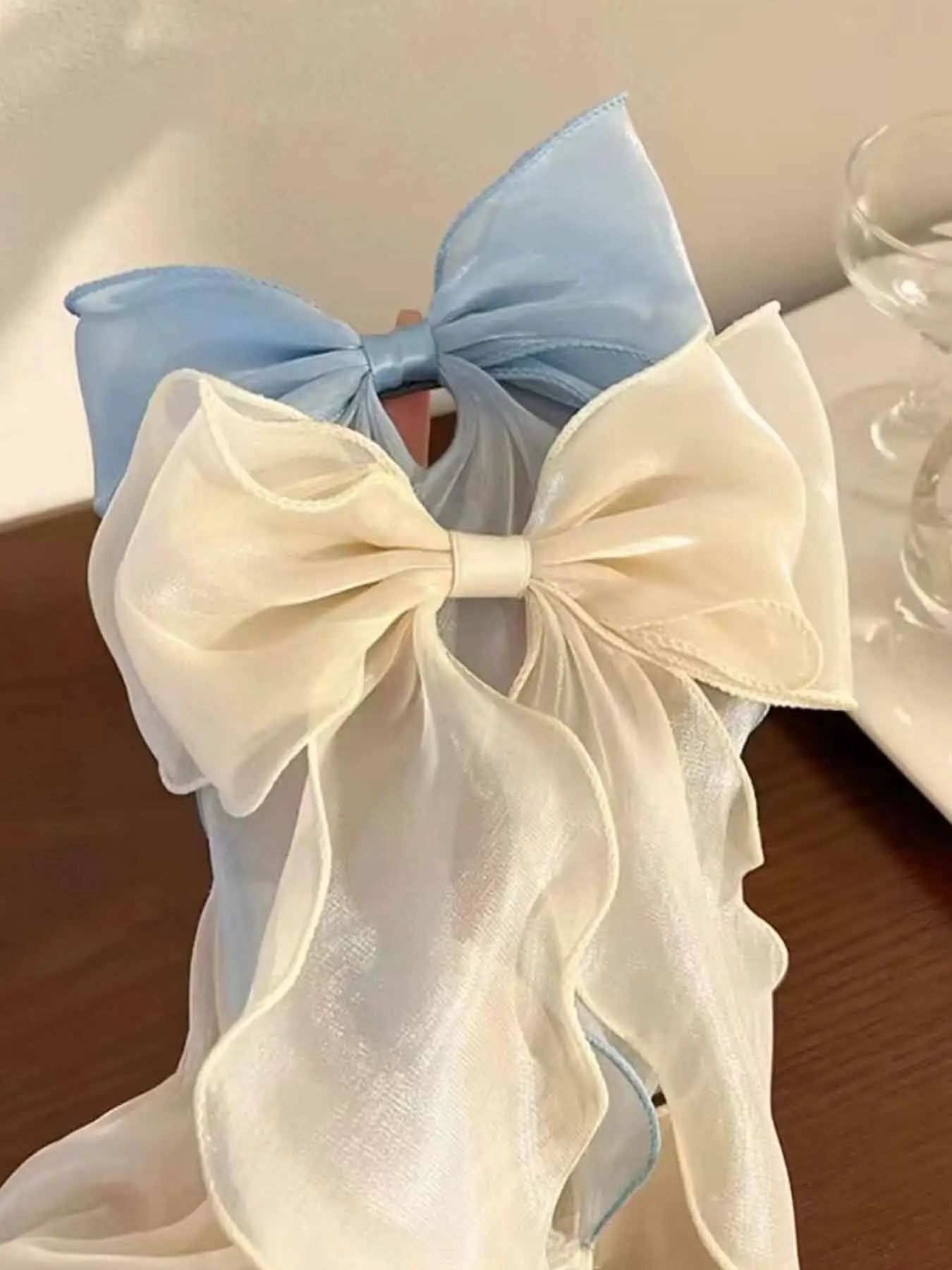 Cute Large Bow Decor Hair Clip (2pcs), Fashionable Hair Accessories for Women & Girls, Minimalist Headwear Suitable for Thick Hair for Party and Daily