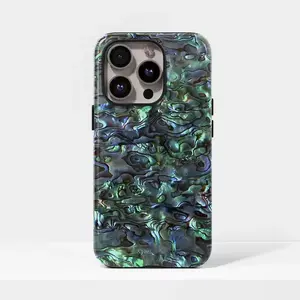 Abalone Shell Natural Design, Sturdy Glossy Cover for iPhone 17, 16, 15, 14, 13, 12, 11
