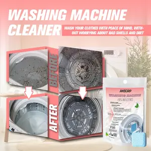 Washing Machine Cleaner Tablets, Deep Cleaning Agent for Home Washing Machines, Roller Type Disinfectant, Removes Stains and Mold, Various Laundry Needs
