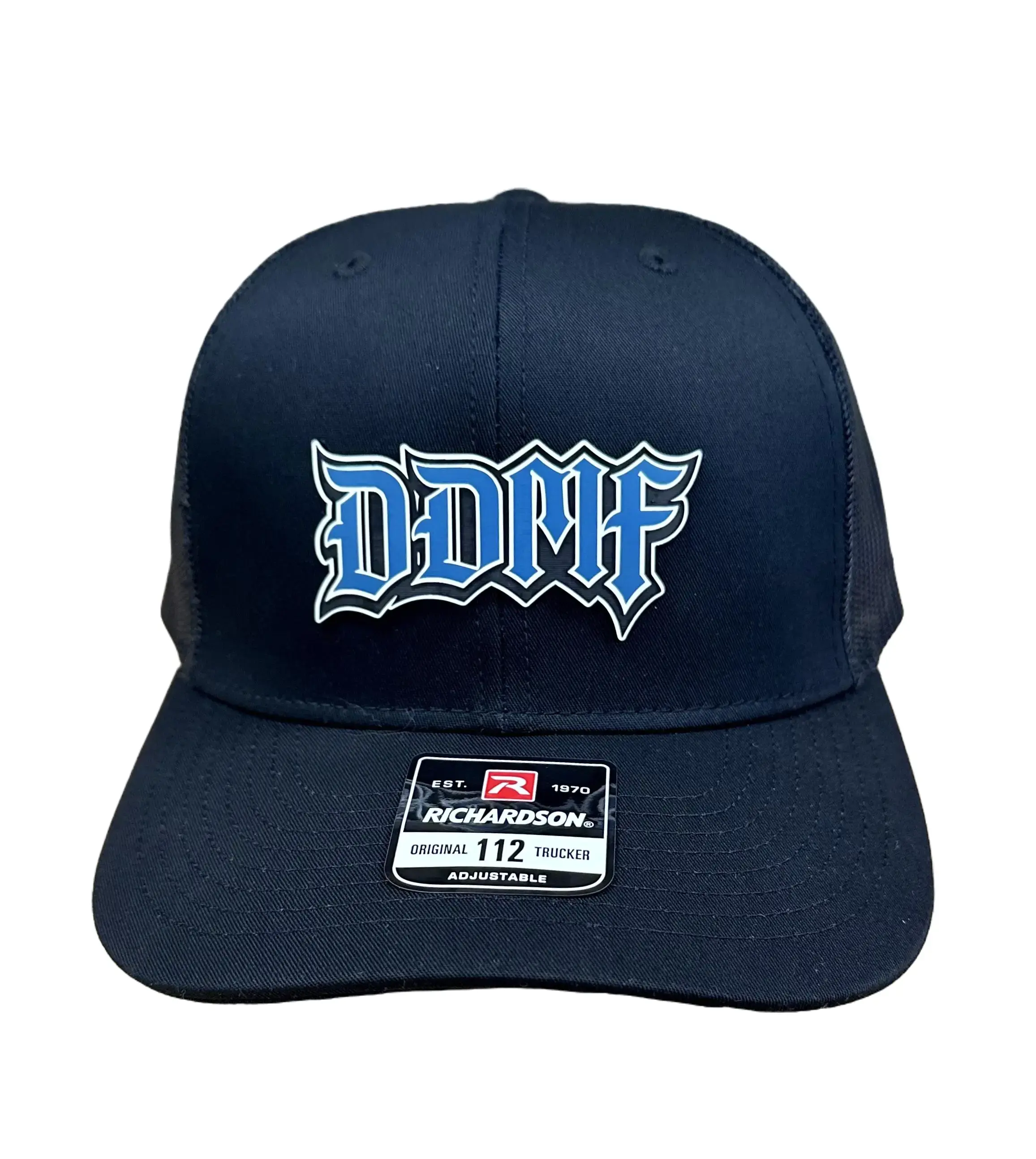 DDMF Tri Layer Acrylic Patch Trucker Hat Richardson 112 Unisex Adjustable Snapback Hat Classic Snapback