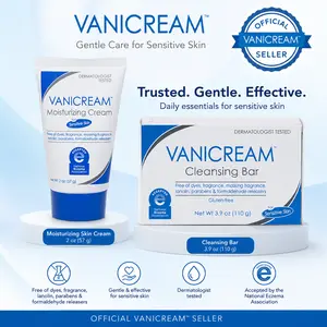 Vanicream Moisturizing Skin Cream 2oz and Vanicream Cleansing Bar - Daily Gentle Care Duo