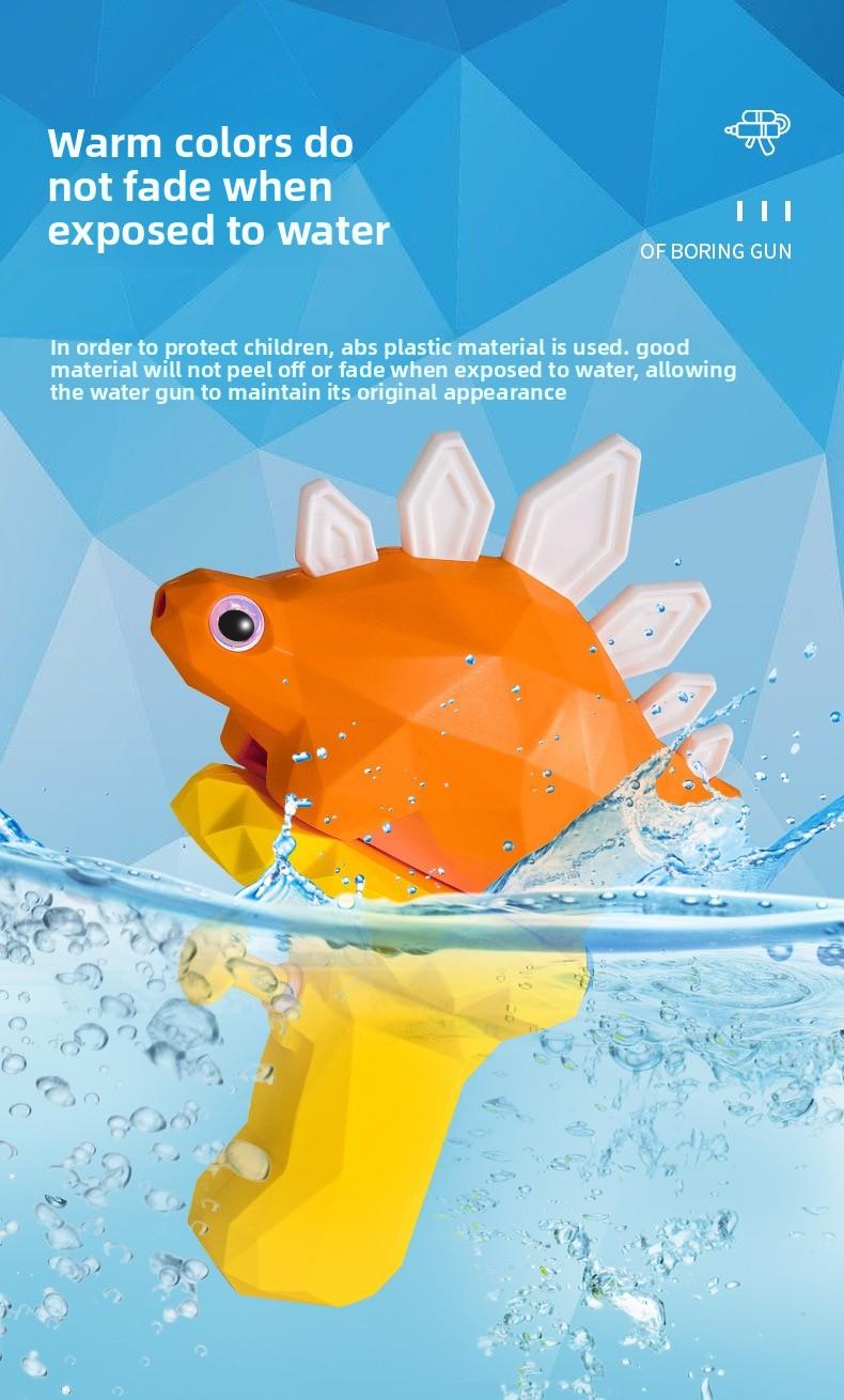 Cute Dinosaur Water Gun, Low-Poly Dinosaur Shape, Easy to Operate, Perfect for Summer Outdoor Play, Family Activities & Friend Gatherings