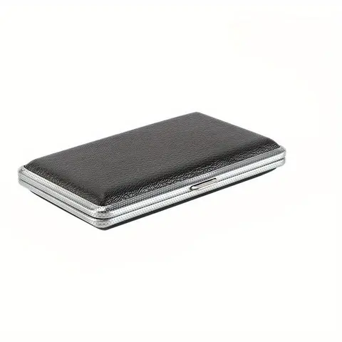 Portable Moisture-proof Rectangular Cigarette Case, 1 Count Leather Cigarette Case, Ideal for Gifts, Home Organizer Storage Containers for Living Room Bedroom Office, Boxes
