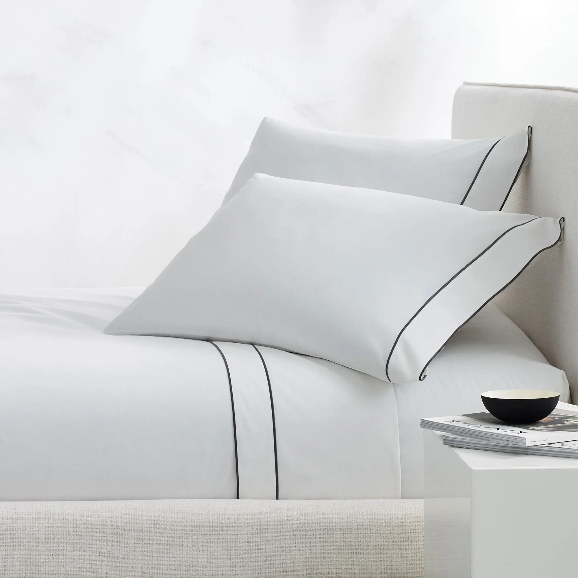 Salerno Embroidered Percale Sheet Set