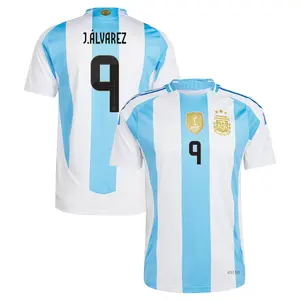 Blue And White Argentina Julian Alvarez Home 24/25, 9 Julian Alvarez Argentina Home Jersey