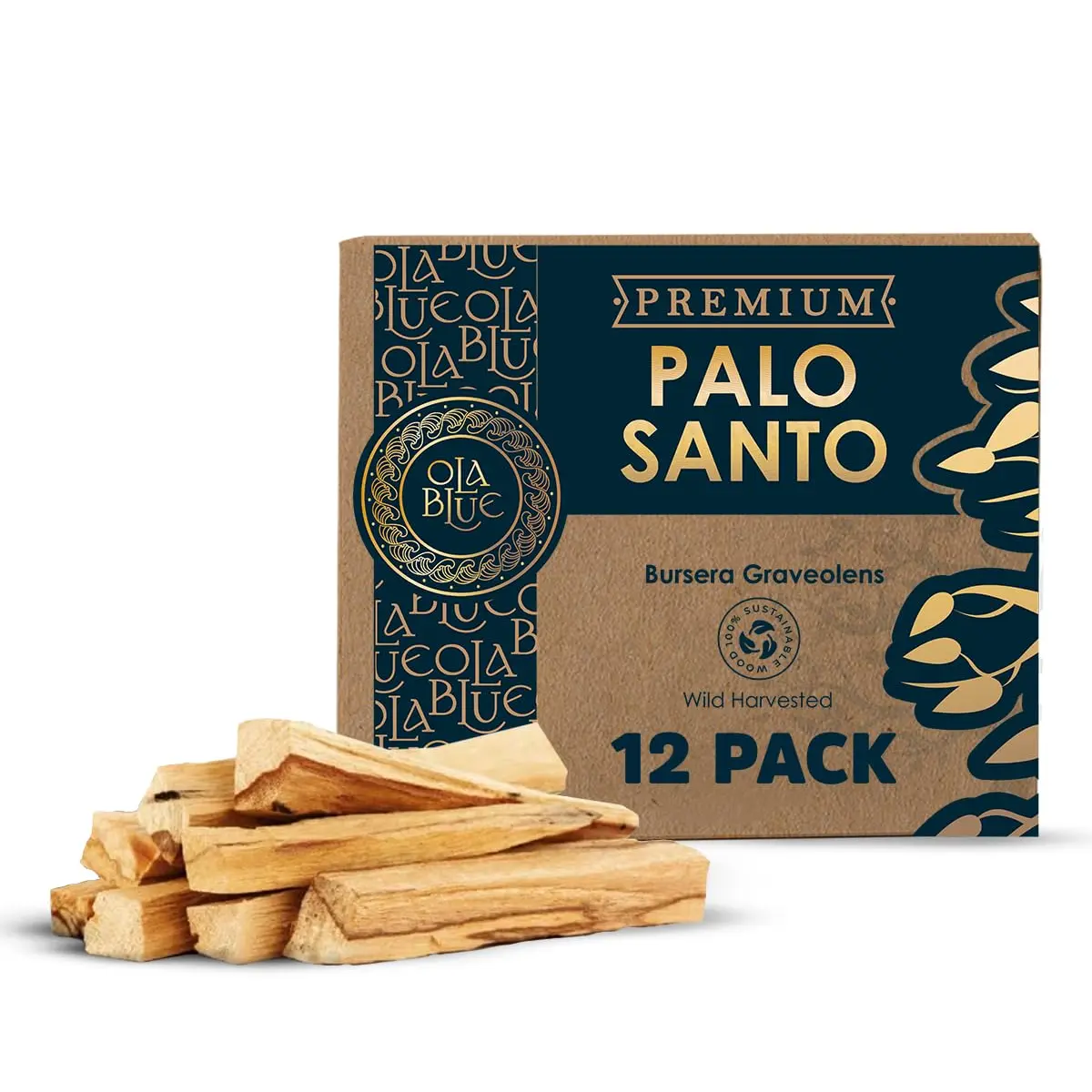 Palo Santo Sticks – 12 Pack from Peru Premium High Resin Hand Picked Palo Santo Sticks