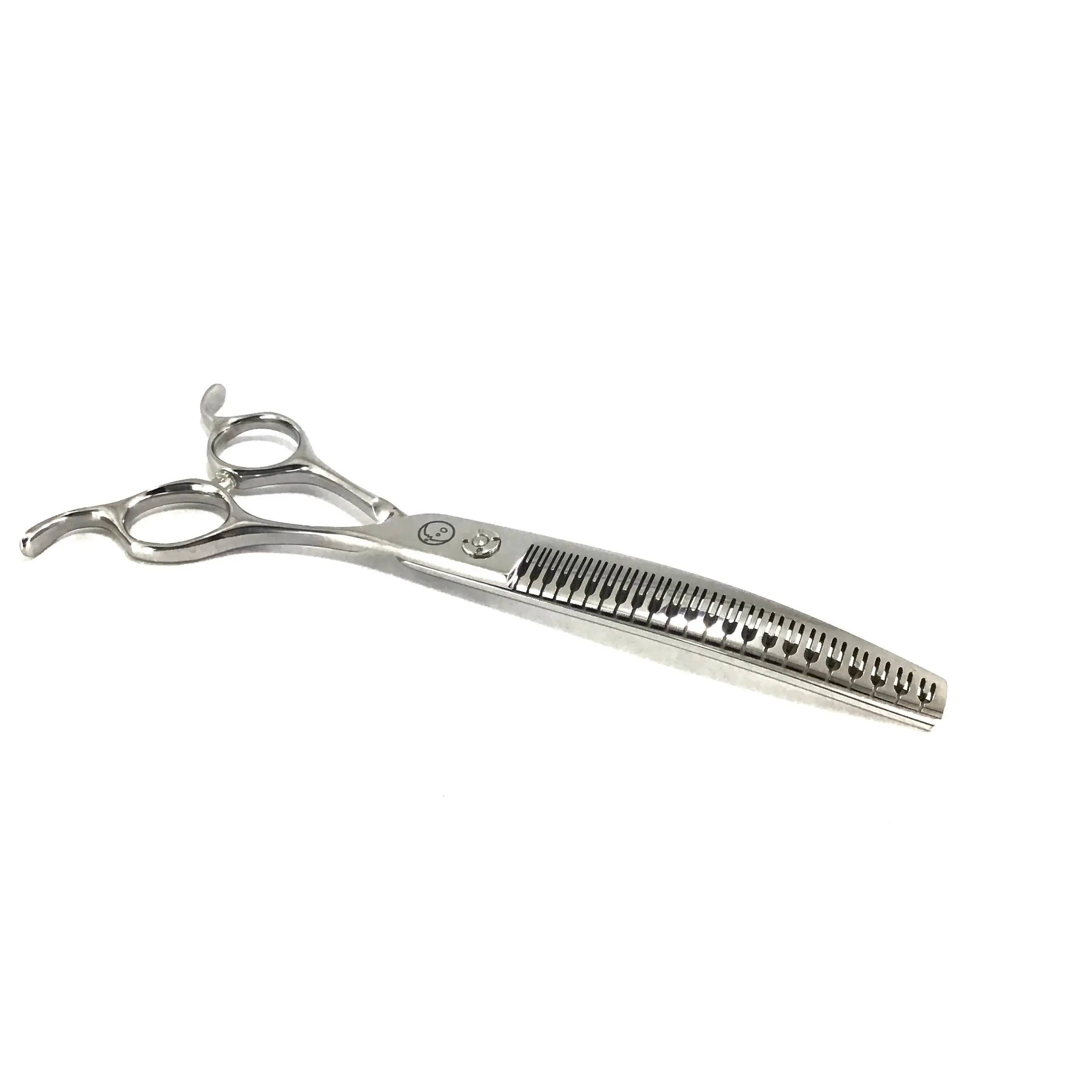 New Moon Double Time Curved Chunker/Blender Dog Grooming Scissor