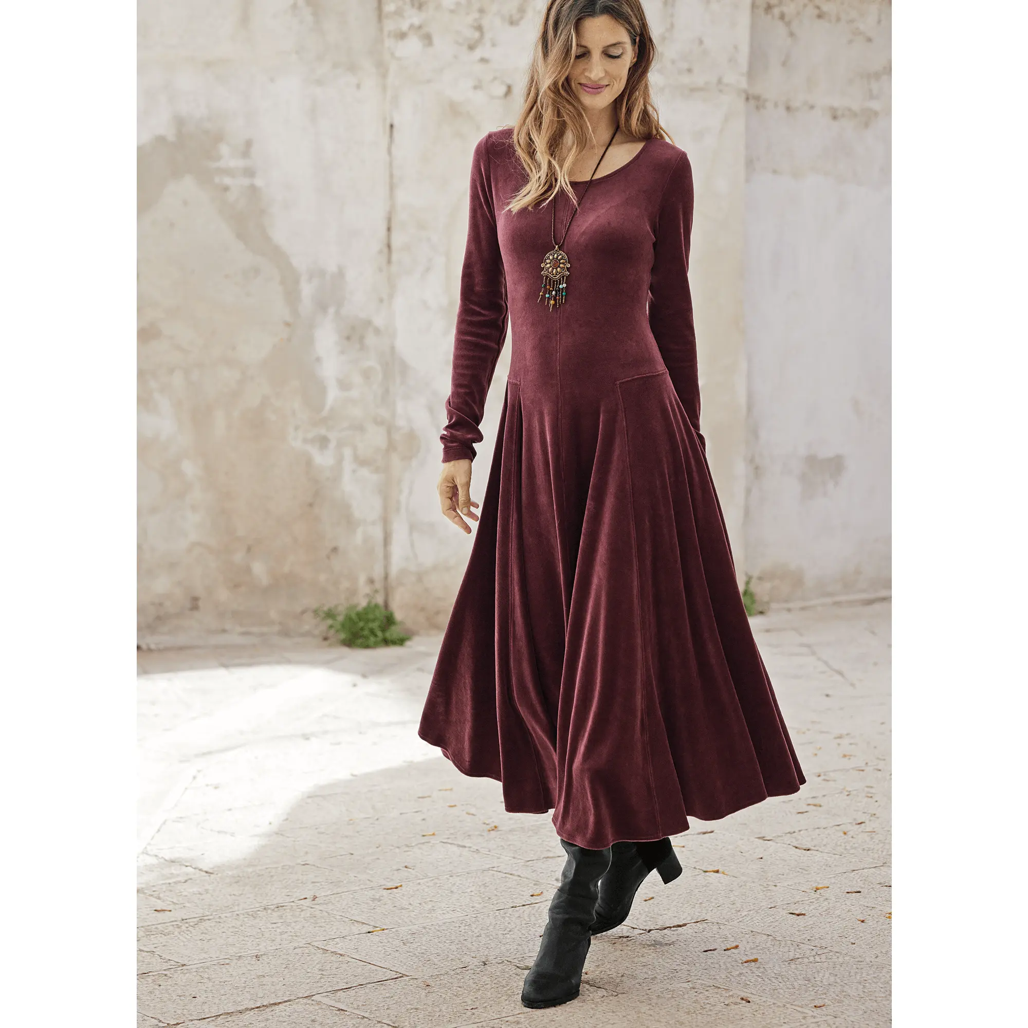 Velour Marais Dress