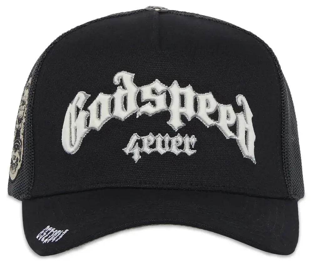 Godspeed GS Forever Trucker Hat OG Black White Men's Snapback