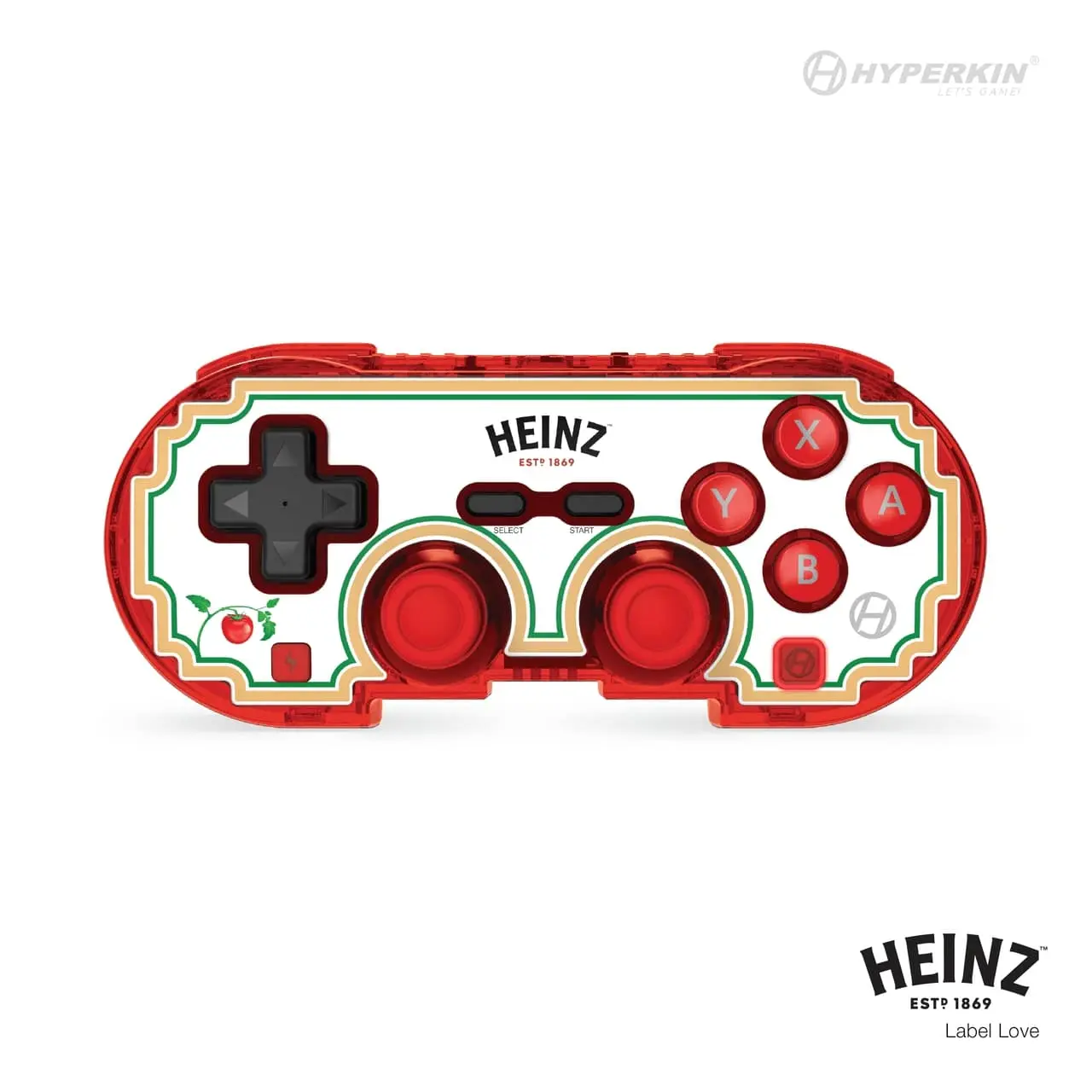 Hyperkin Pixel Art Controller for Switch/PC/Steam/Tesla & More, with 30ft Bluetooth, 20+ Hr Rechargeable Battery, Turbo