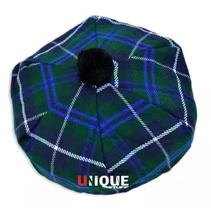 Scottish Tam O Shanter Hat Tartan for Men and Women - One Size