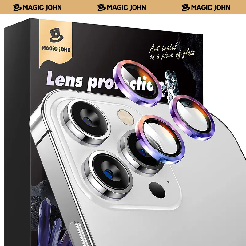 MAGIC JOHN iPhone Ultra Lens Protector 99 Percent Clarity Scratch Resistant Easy Install