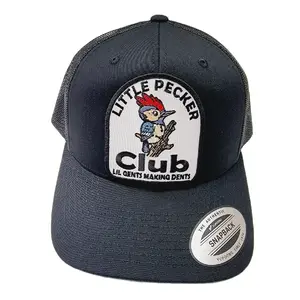 Little Pecker Club Lil Gents Making Dents Adjustable Snapback Curved Bill Mesh Classic Trucker Hat Cap