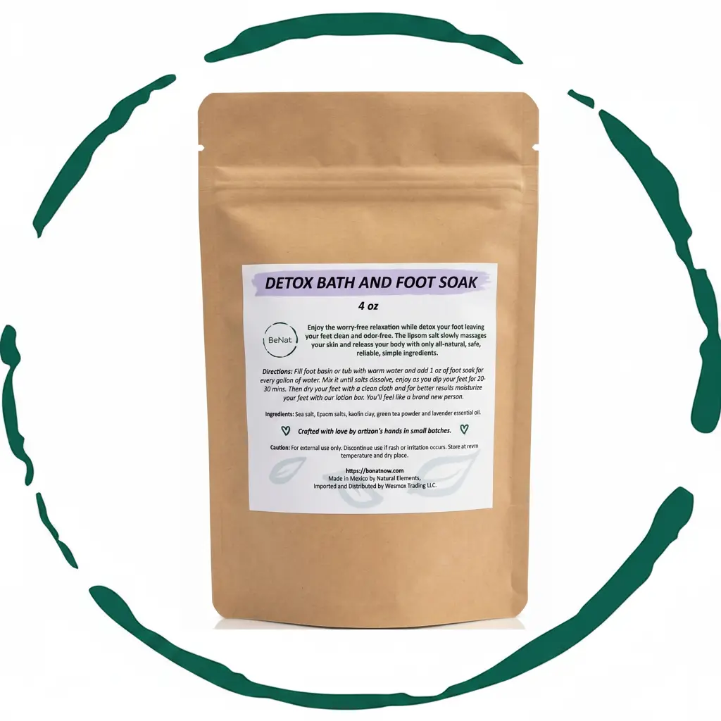 BeNat Bath and Foot Soak - Epsom Salt Bath and Foot Soak - Premium Relaxing Sea Salt, Kaolin Clay & Lavender Essential Oil Blend for Feet & Body Spa, Handcrafted in Small Batches, Multi-Scent