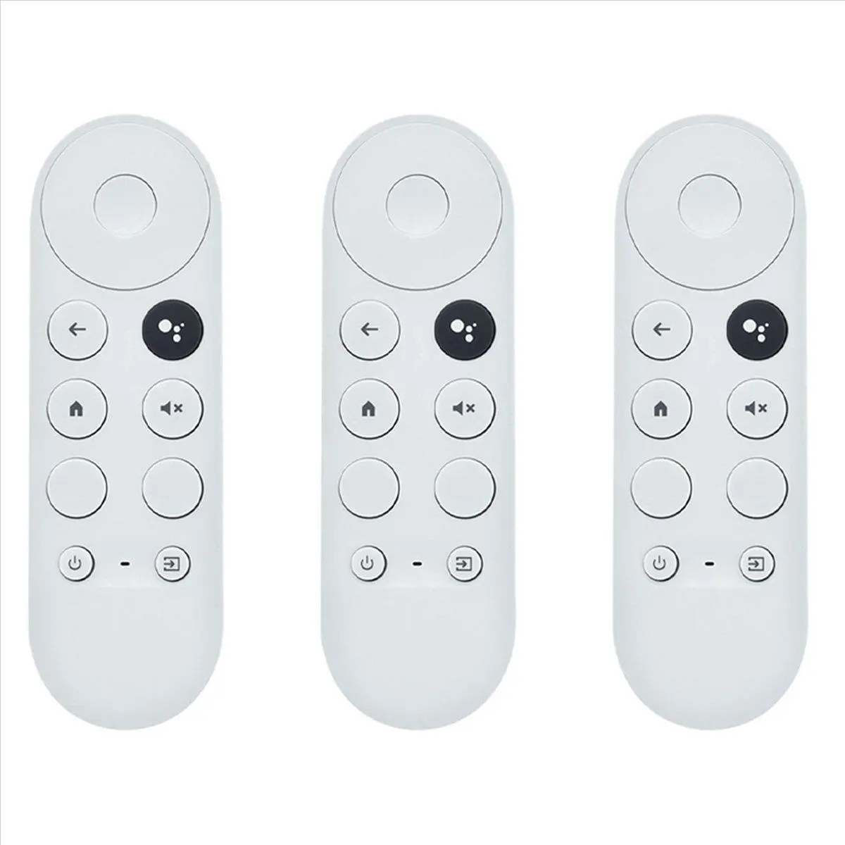 3X ABS Plastic Remote Set, Voice Function Bluetooth IR Replacement Remote Control for 2020 Google TV Chromecast (G9N9N, W3JD)