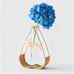 Hot Sale Wholesale Metal Pipe Vases - Artistic High-Quality Hydroponic Desk Decor, Living Room & Dining Table Crafts