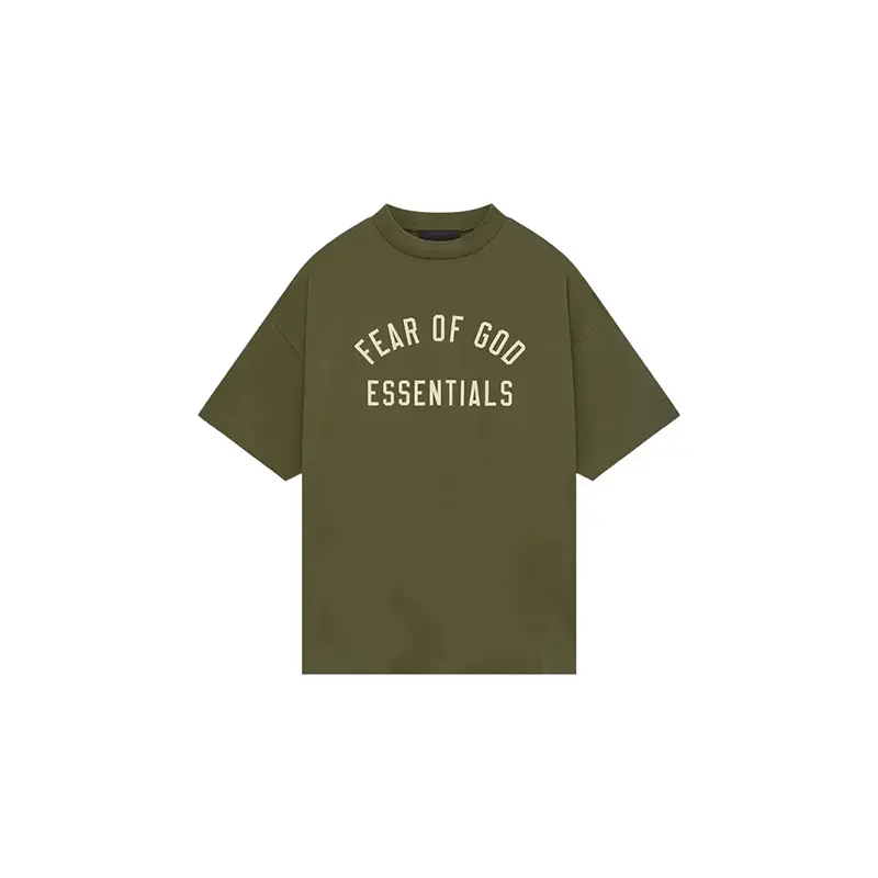 Fear of God Essentials Jersey Crewneck Tee 'Military' 125BT244195F