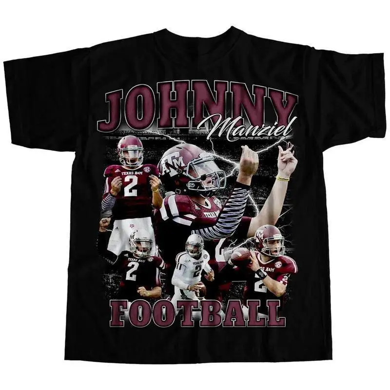 Vintage 90s Graphic Style Johnny Manziel Sweatshirt- Johnny Manziel Hoodie - Retro American Football T-shirt, Man and Woman Unisex Tees