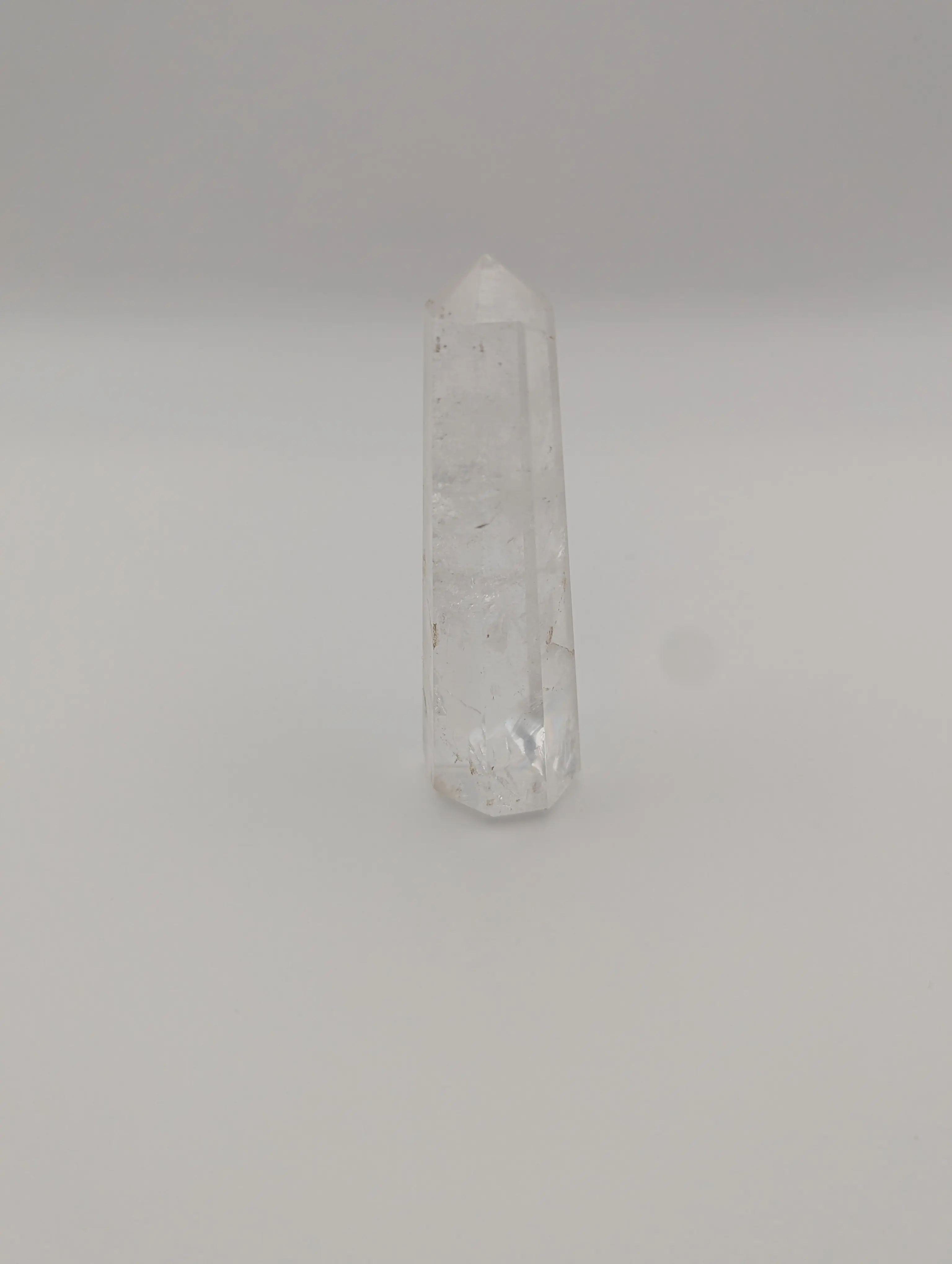 Clear Quartz Faceted Tower (3–4 inch)