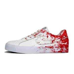 Nike Court Royale Custom Hand-Painted Low-Top Sneakers with Splatter and Gradient Design for Men and Women Trending Shoes, House White Official Shoes to Get / Maison Mihara