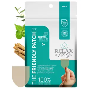 Zen - Relax & Let Go Ashwagandha, GABA, Magnesium Calm patches travel  8 pack