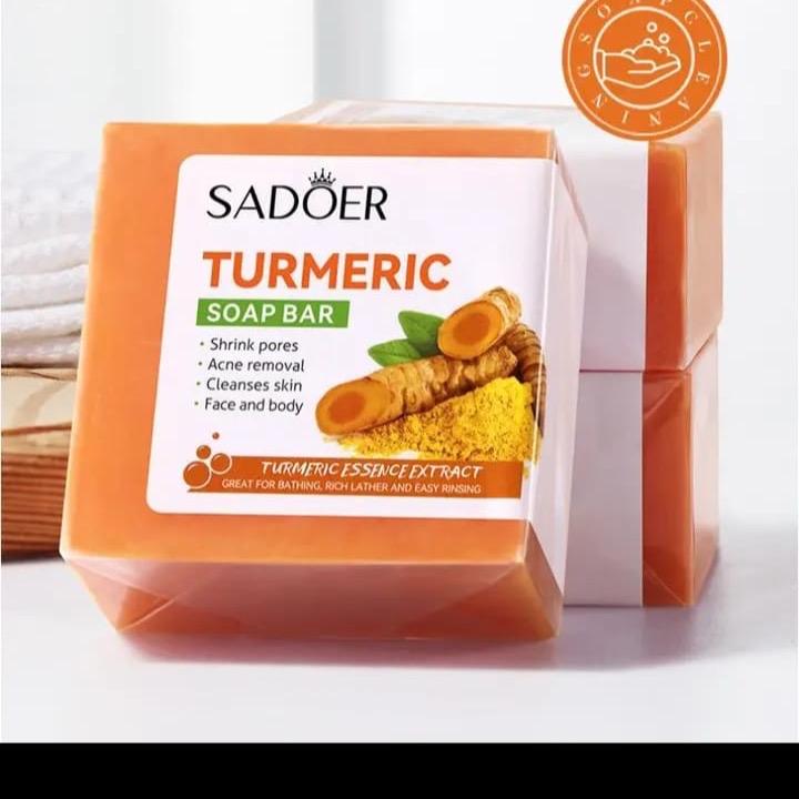 Organic Turmeric & Kojic Acid Soap for Body and Face Care - 3.5oz Net Weight - Facial, Coconut