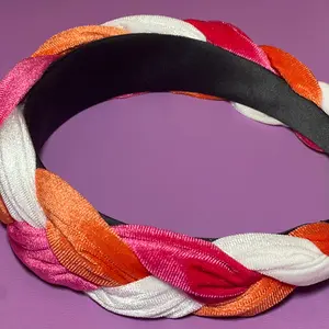 I Feel Bonita "Kristen" headband (Orange, White, Pink)