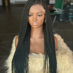 Full lace braided Senegalese twixt ready to ship ..