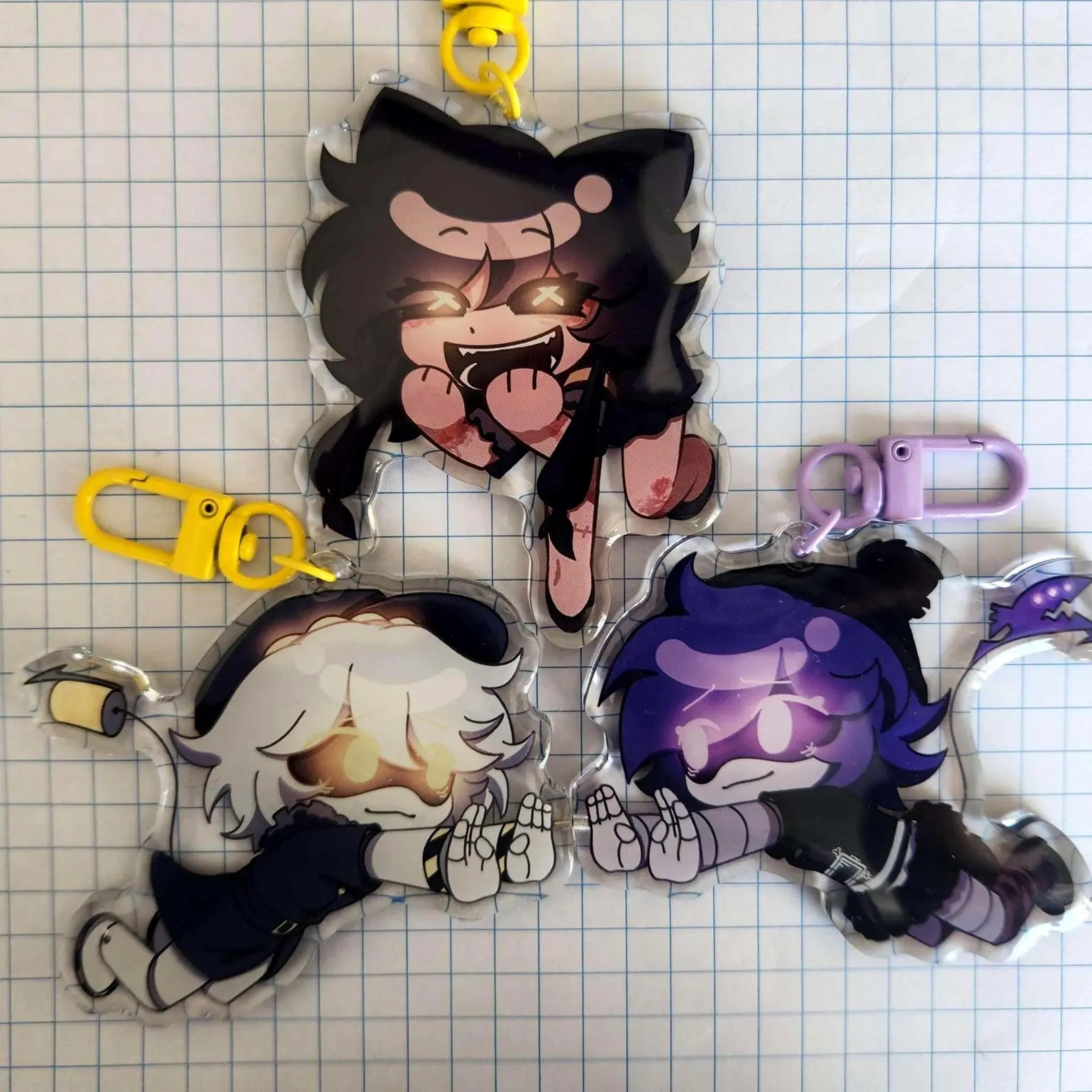 Murder Drones Magnetic Acrylic Keychain Backpack Pendant Decor Gift Bags Accessories Birthday Gifts for fans