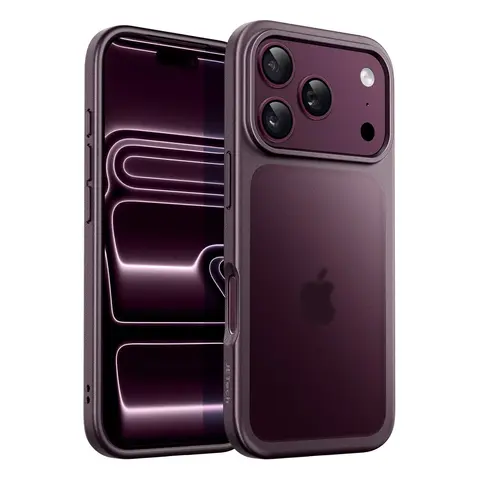 JETech Matte Protective Cellphone Case for iPhone 18 Pro Series, Frosted Translucent Back Casing, Military-Grade Shockproof Drop Protection, Anti-Fingerprint Protector, Anti-Slip Grip Handheld Devices Accessory