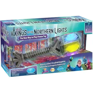 Freeze Tag Redefined: Vikings of The Northern Lights | 3-10 Players, Ages 5+ | Outdoor Games for Kids | Camping Games | Outdoor Toys for Kids Ages 8-12 | Viking Toy | Like a Glowing Thor Hammer!