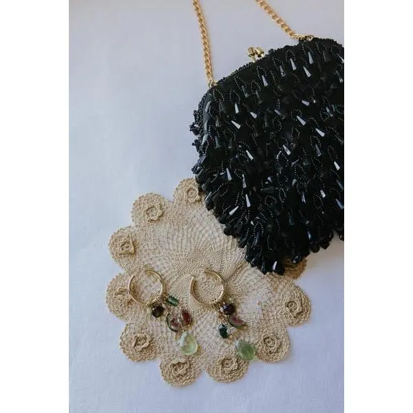 Beaded Black Betty Bag