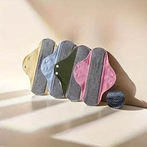 4pcs Leak-Proof & Waterproof Washable Incontinence Padswith Graphene Aseptic Technology for Elderly Care