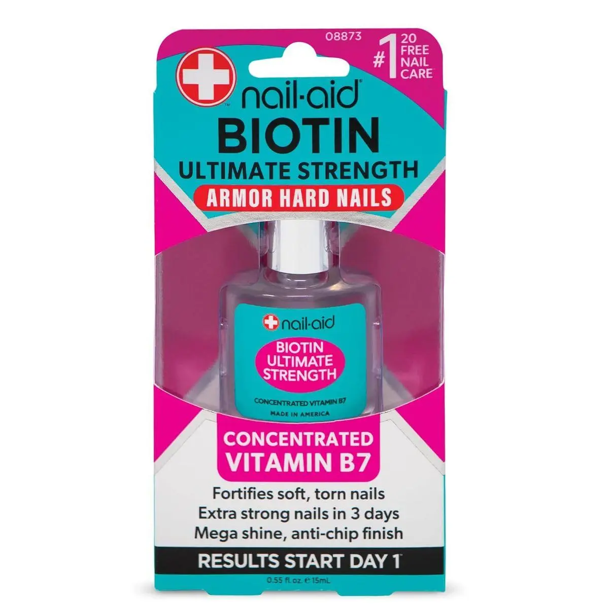 Biotin Ultimate Strength - Nail Treatment & Strengthener - Clear, 0.55 Fl Oz (08873)