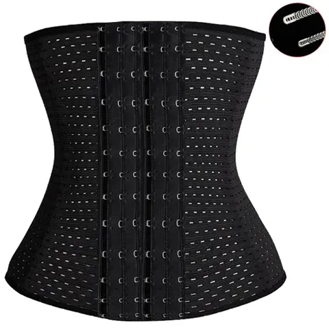 Women's High Waisted Tummy Control Shapewear Underwear - Waist Trainer Body Shape with Zipper, Wrap Belt, Compression, Cinched Silhouette, Belly Binder for Workout, Plus Size Option