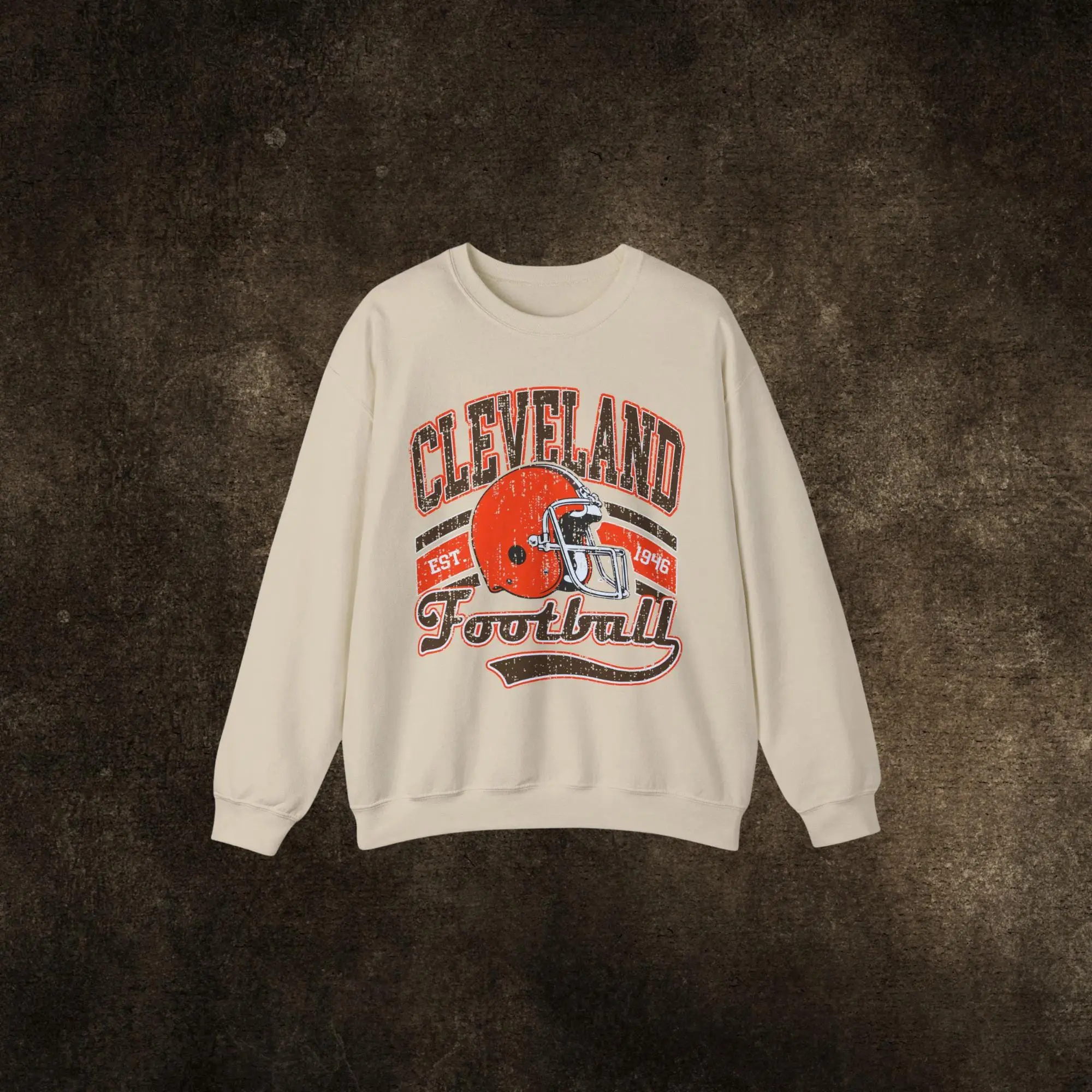 Cleveland Football Sweatshirt, Cleveland Medium-Heavy Blend Cozy Crewneck, Sporty Football Fan Jumper, Team Spirit Pullover, Cleveland