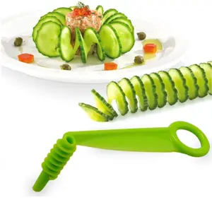 Portable Spiral Slicer for Potatoes & Carrots, Durable Vegetable Slicer, Manual Kitchen Fruit Vegetable Cutter, Essential Kitchen Tool Accessory, Must-Have Cooking Gadget