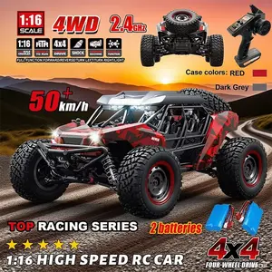 Vphom S386 RC Car 1:16 Scale 50KM/H High Speed 4X4 Off-Road Truck for Adults Kids Christmas Gifts Remote Control Adventure Vehicle