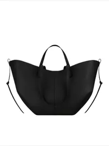 Wing Shape Litchi Grain Tote Bag, Large Capacity Commuter Women Shoulder Handbag, Elegant PU Material, All Seasons Sports Bag