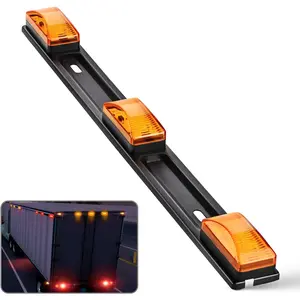 Nilight 14.2in 9-LED Tailgate Light Bar - 1PC IP67 Rated Bright Car Light, Stainless Steel Bracket, 12V Wire Leads Visibility Aid Accessory for Pickup Trucks, Trailers