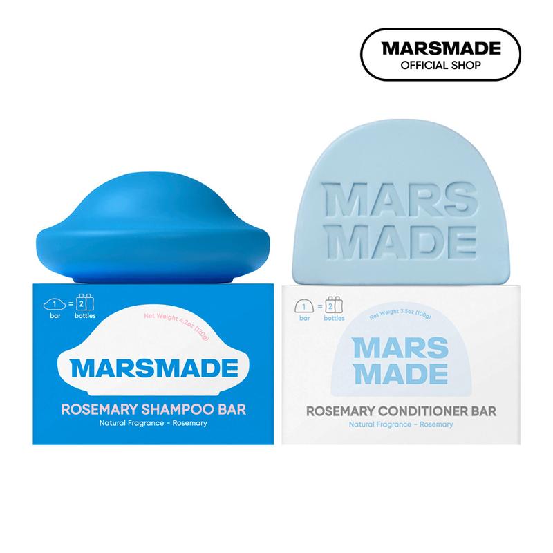 MARSMADE Shampoo & Conditioner Bundle - Official Product Anti-Hair Loss & Hair Growth - Oil Control & Dandruff Relief - Repair & Nourish - Zero Waste