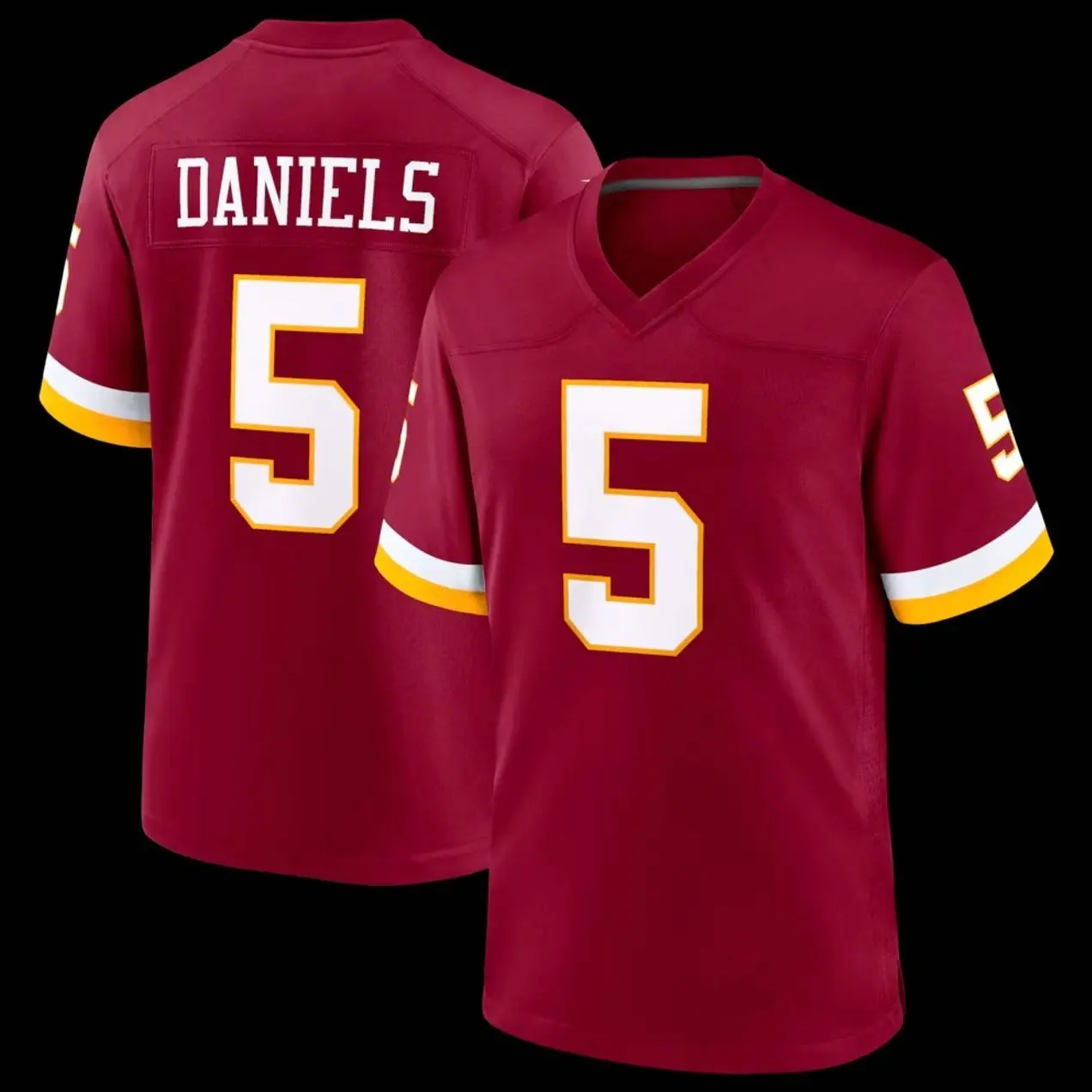 Unisex Football inspired by Daniels 15 Washington Home Team Game Player Jersey - Burgundy