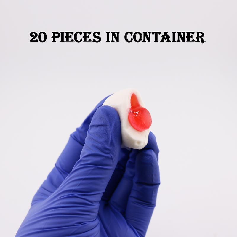 ASSORTED BALL JELLY FILLED GUMMIES 20 PIECES IN JAR