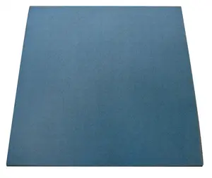 Rubber-Cal "Eco-Sport" Interlocking Flooring Tiles - 3/4in x 19.5in x 19.5in - Rubber Tile - Blue