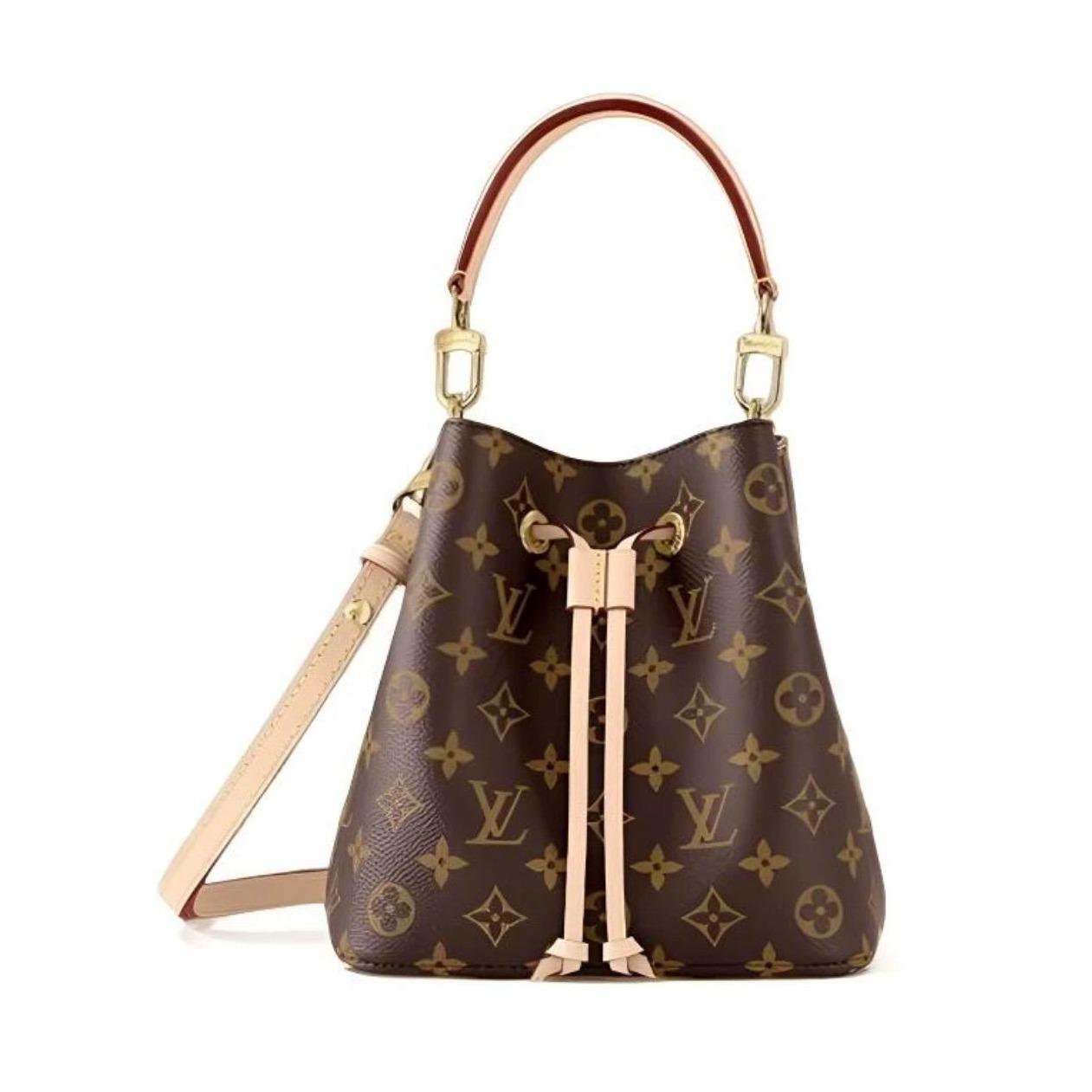 Pre-owned Louis Vuitton vcoated canvas Bucket bags Noe BB in Monogram Canvas